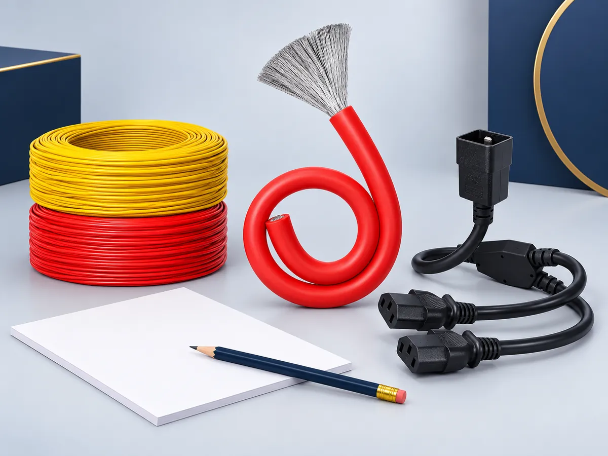 Illustrative wire, cable and connector details for preparing an RFQ
